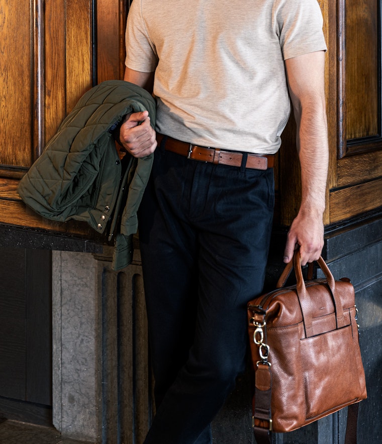 Saddler Manuel Läderbälte - Brun - Travels And Bags