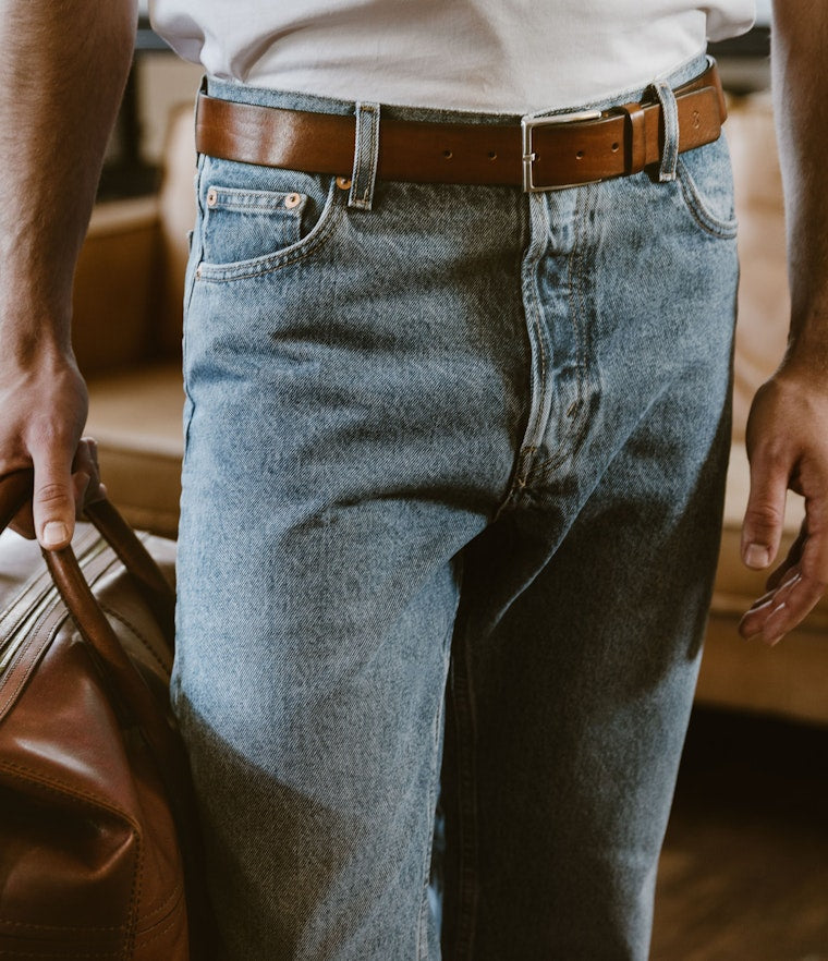 Saddler Manuel Läderbälte - Brun - Travels And Bags