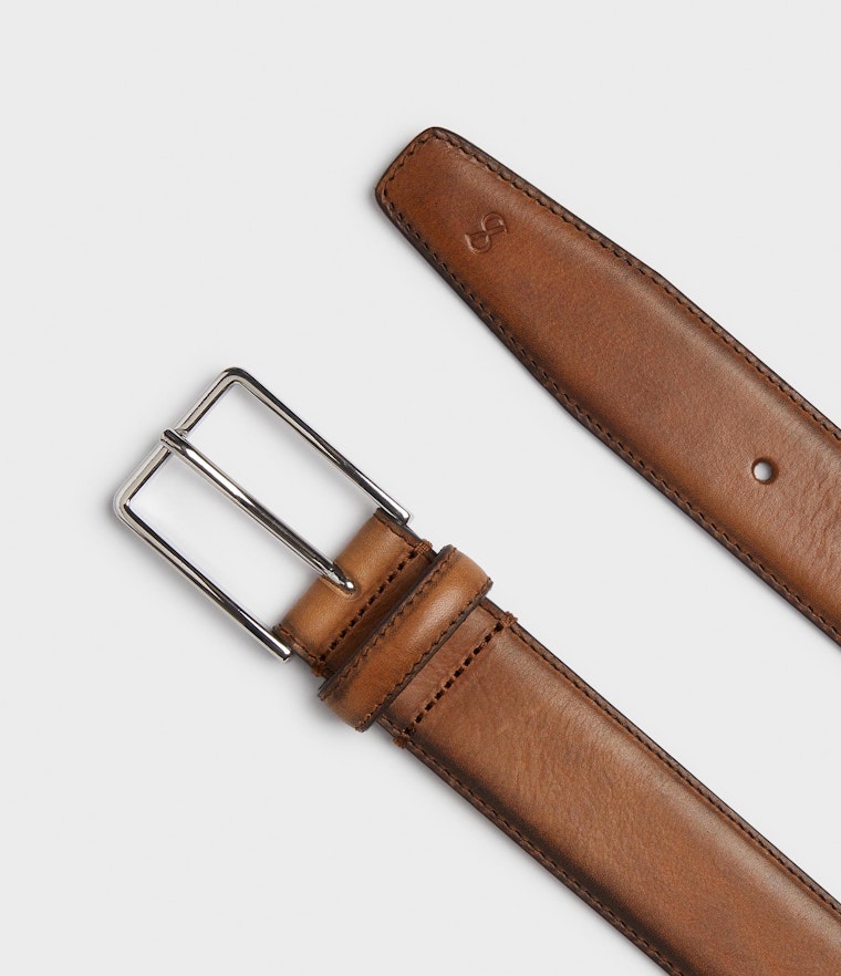 Saddler Dosso Läderbälte - Brun - Travels And Bags