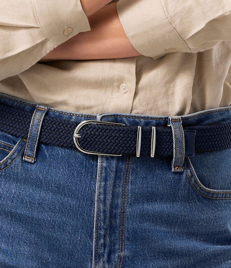 Saddler Mangola Textilbälte - Marinblå - Travels And Bags