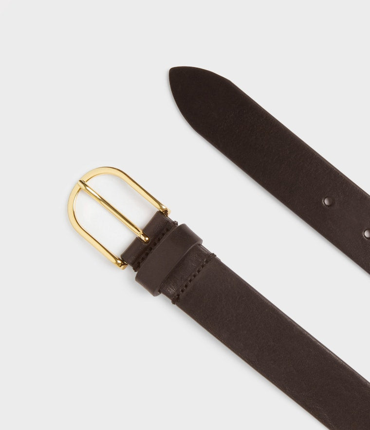 Saddler Safira Läderbälte - Mörkbrun - Travels And Bags