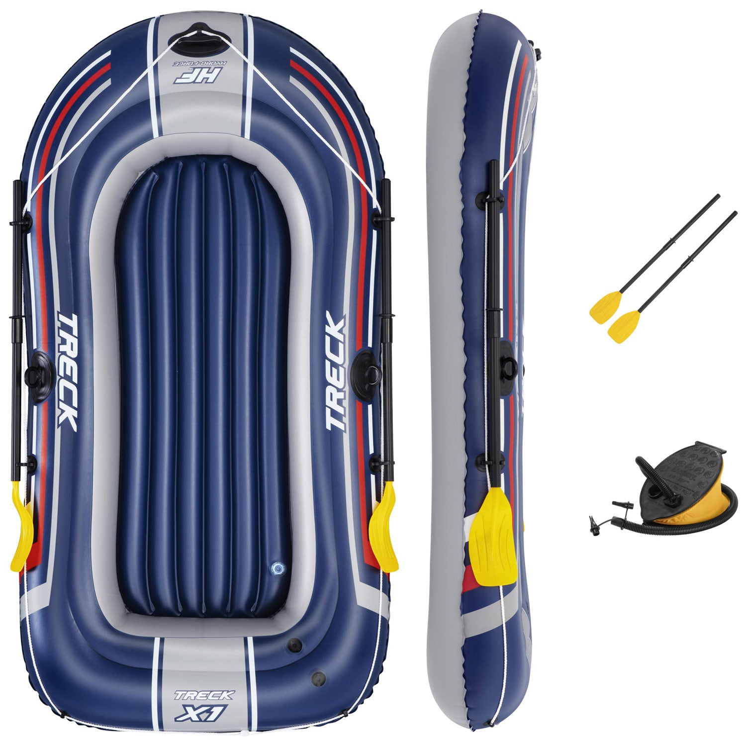 Bestway - Hydro Force Treck X1 Set Gummibåt 2.28x1.21m - Travels And Bags
