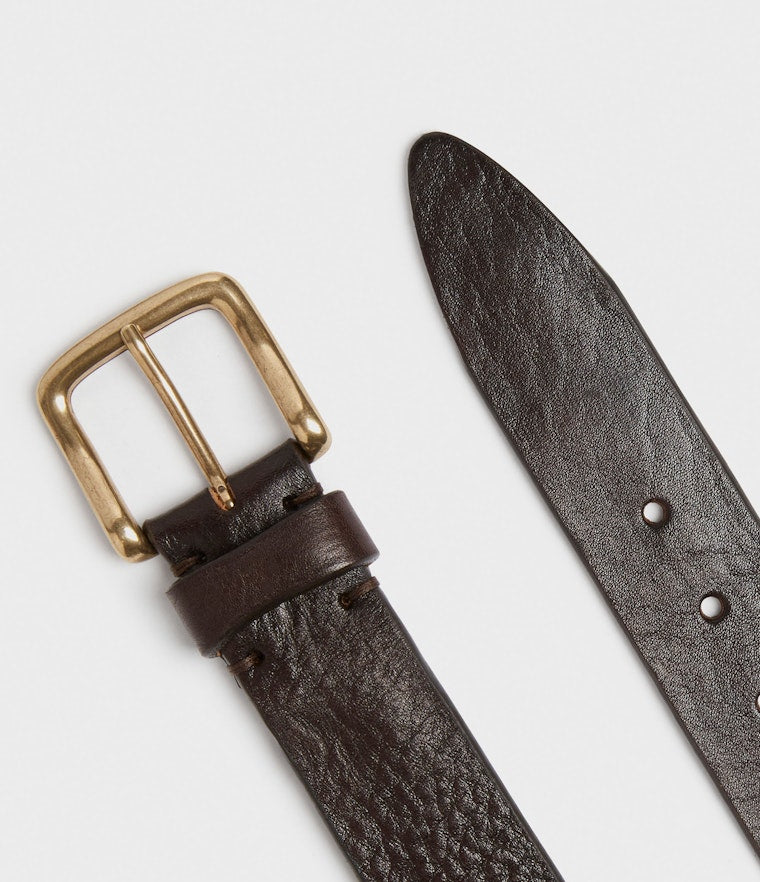 Saddler Anten Läderbälte - Mörkbrun - Travels And Bags
