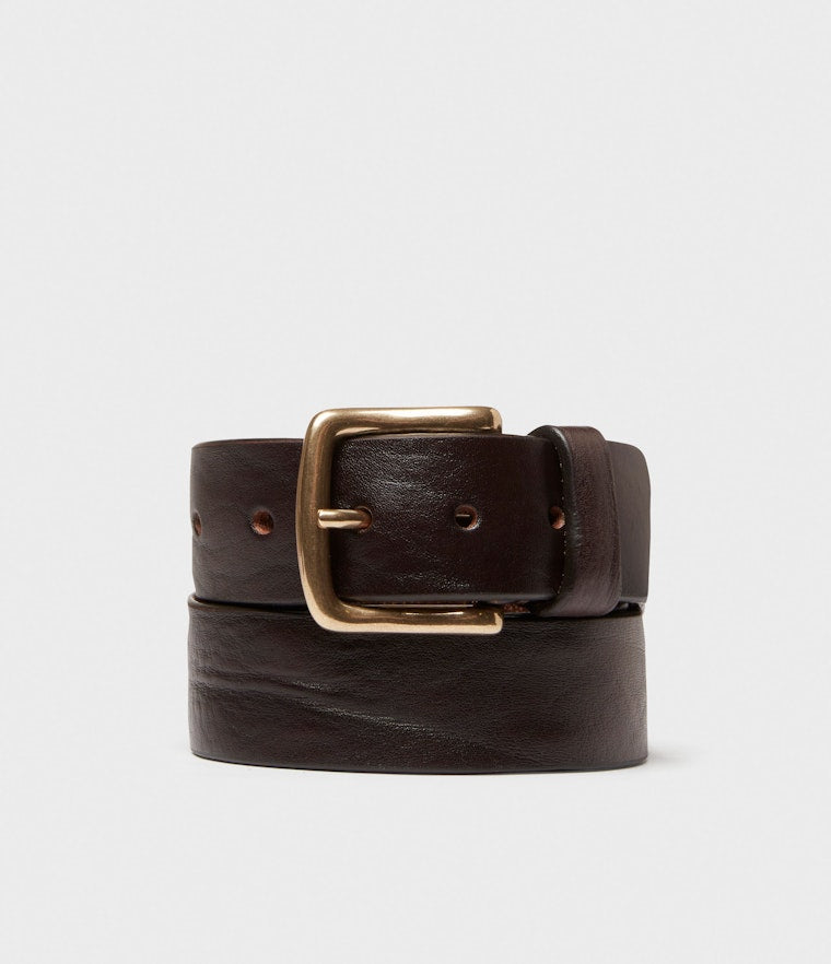 Saddler Anten Läderbälte - Mörkbrun - Travels And Bags