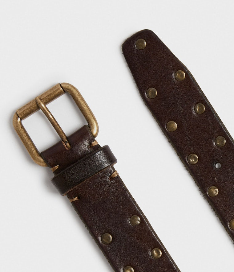 Saddler Malen Läderbälte - Mörkbrun - Travels And Bags