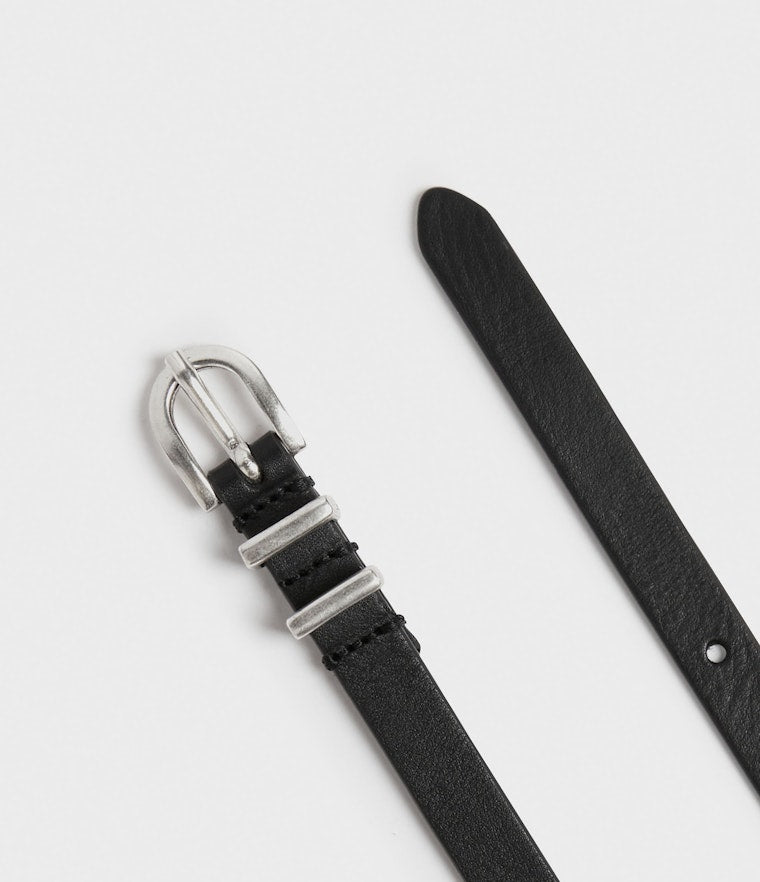 Saddler Kilen Läderbälte - Svart - Travels And Bags