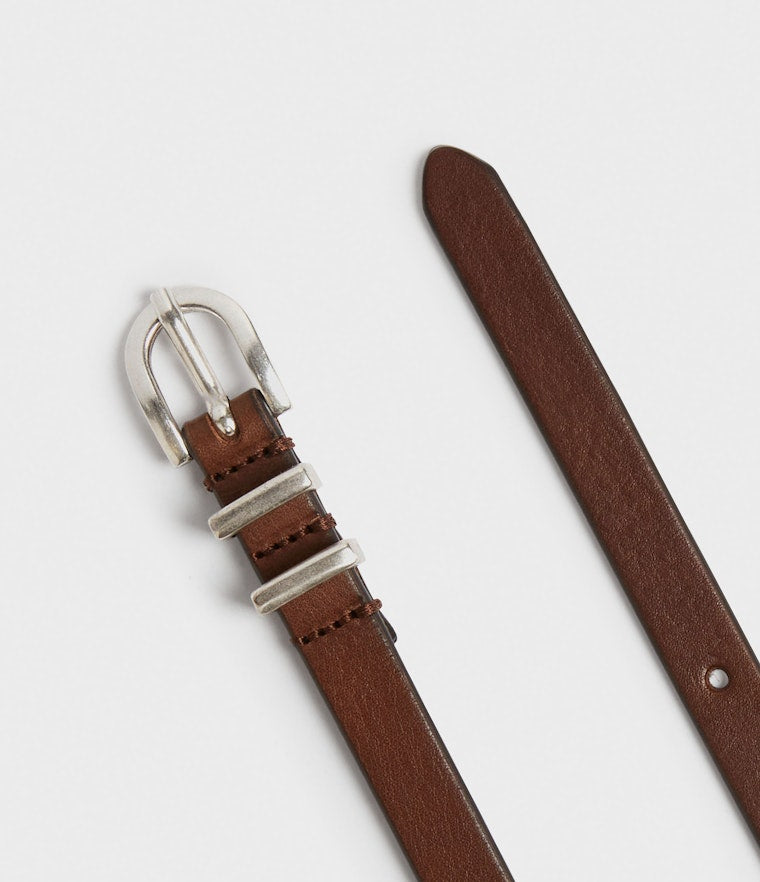 Saddler Kilen Läderbälte - Brun - Travels And Bags
