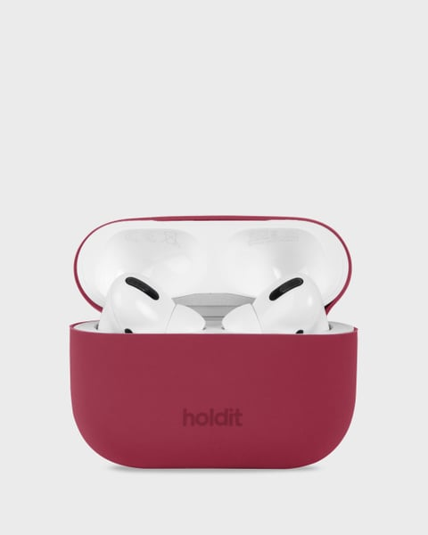 Holdit Airpodsfodral Silicone AirPods Pro - Röd