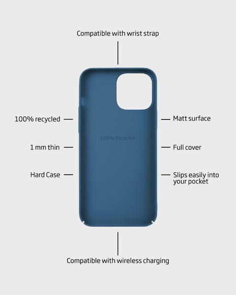 Holdit Telefonskal Slim iPhone 11/XR - Blå - Travels And Bags