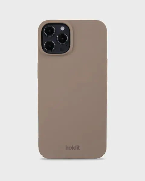 Holdit Telefonskal Slim iPhone 12/12 Pro - Ljusbrun - Travels And Bags