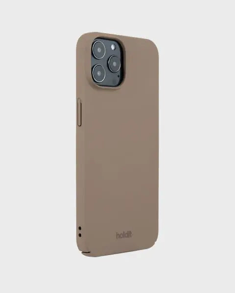 Holdit Telefonskal Slim iPhone 12/12 Pro - Ljusbrun - Travels And Bags