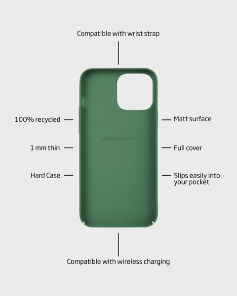 Holdit Telefonskal Slim iPhone 13 Pro - Grön - Travels And Bags