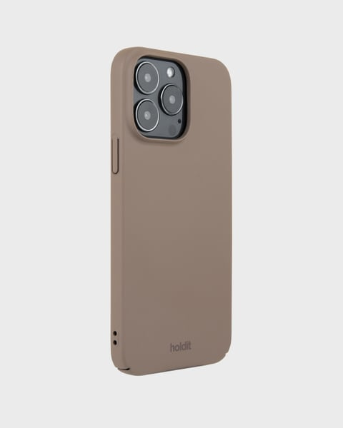 Holdit Telefonskal Slim iPhone 14 Pro Max - Ljusbrun - Travels And Bags