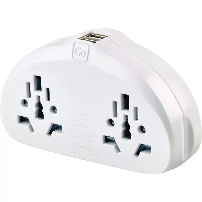 Go Travel Världsadapter till USA Duo + USB - Travels And Bags