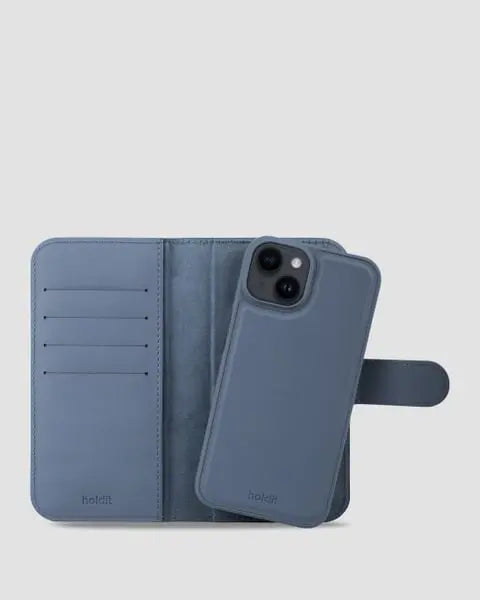 Holdit Wallet Case Magnet iPhone 14/13 - Blå - Travels And Bags