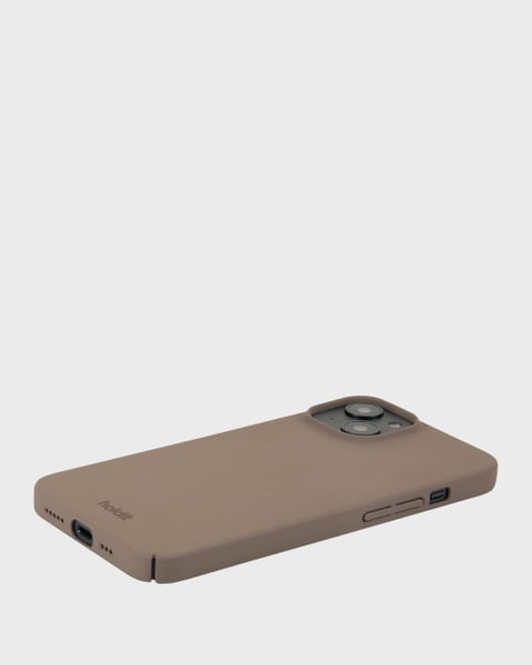 Holdit Telefonskal Slim iPhone 15 - Ljusbrun - Travels And Bags