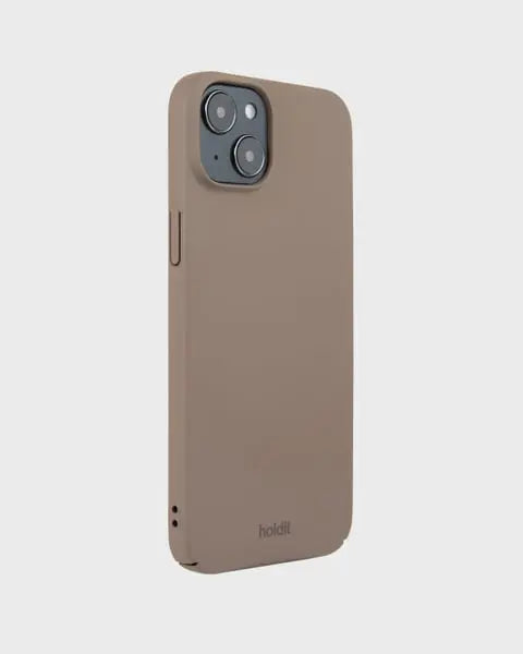 Holdit Telefonskal Slim iPhone 15 Plus - Ljusbrun - Travels And Bags