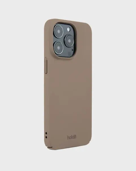 Holdit Telefonskal Slim iPhone 15 Pro - Ljusbrun - Travels And Bags