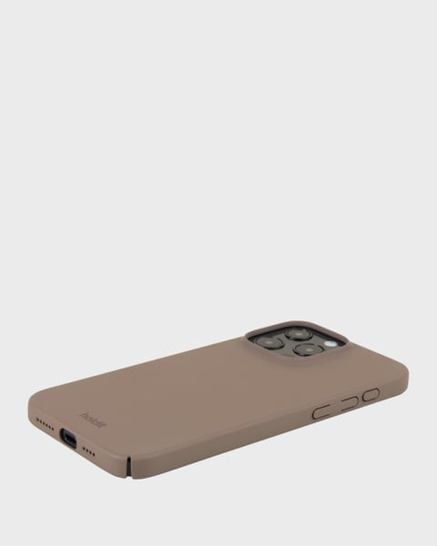 Holdit Telefonskal Slim iPhone 15 Pro Max - Ljusbrun - Travels And Bags