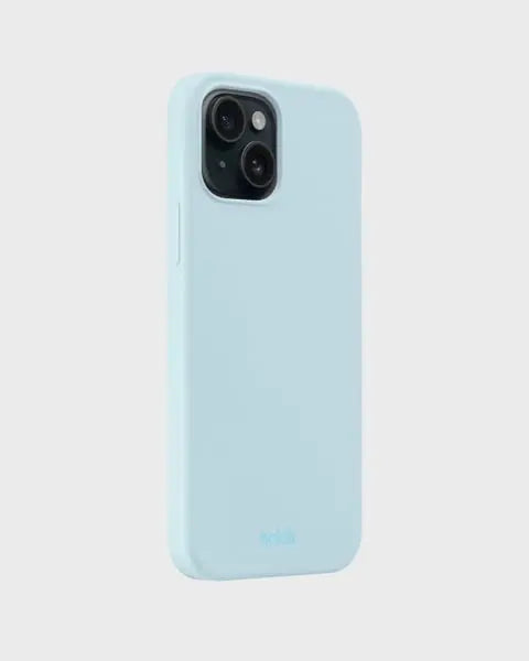 Holdit Telefonskal Silicone iPhone 15 - Ljusblå - Travels And Bags