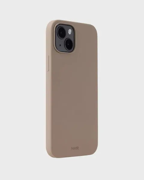 Holdit Telefonskal Silicone iPhone 15 Plus - Ljusbrun - Travels And Bags