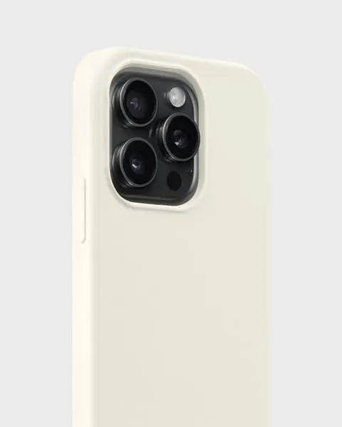 Holdit Telefonskal Silicone iPhone 15 Pro - Krämvit - Travels And Bags