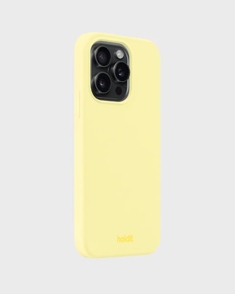 Holdit Telefonskal Silicone iPhone 15 Pro - Gul - Travels And Bags