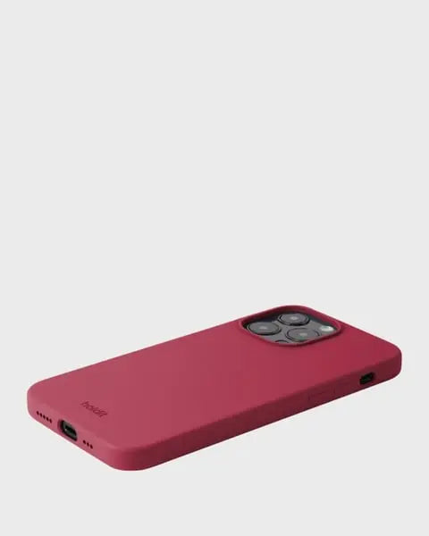 Holdit Telefonskal Silicone iPhone 15 Pro Max - Röd - Travels And Bags