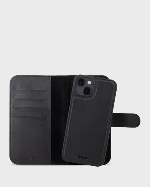 Holdit Wallet Case Magnet iPhone 15 - Svart - Travels And Bags