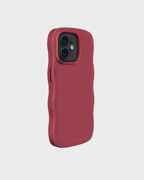 Holdit Telefonskal Wavy iPhone 12/12 Pro - Röd - Travels And Bags