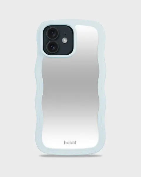 Holdit Telefonskal Wavy iPhone 12/12 Pro - Turkos/Spegel - Travels And Bags