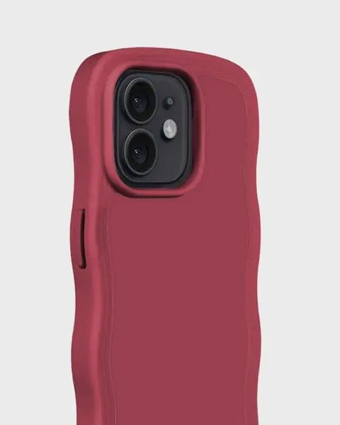 Holdit Telefonskal Wavy iPhone 12/12 Pro - Röd - Travels And Bags