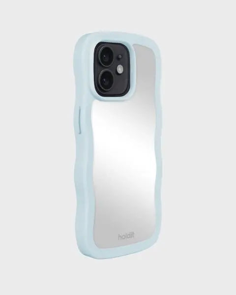 Holdit Telefonskal Wavy iPhone 12/12 Pro - Turkos/Spegel - Travels And Bags