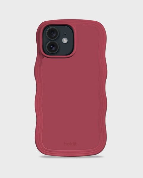 Holdit Telefonskal Wavy iPhone 12/12 Pro - Röd - Travels And Bags
