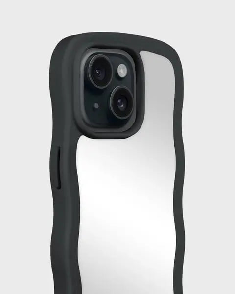 Holdit Telefonskal Wavy iPhone 15/14/13 - Svart/Spegel - Travels And Bags