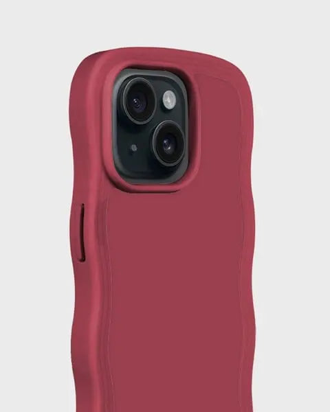 Holdit Telefonskal Wavy iPhone 15/14/13 - Röd - Travels And Bags