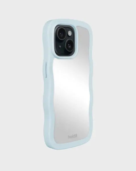 Holdit Telefonskal Wavy iPhone 15/14/13 - Turkos/Spegel - Travels And Bags