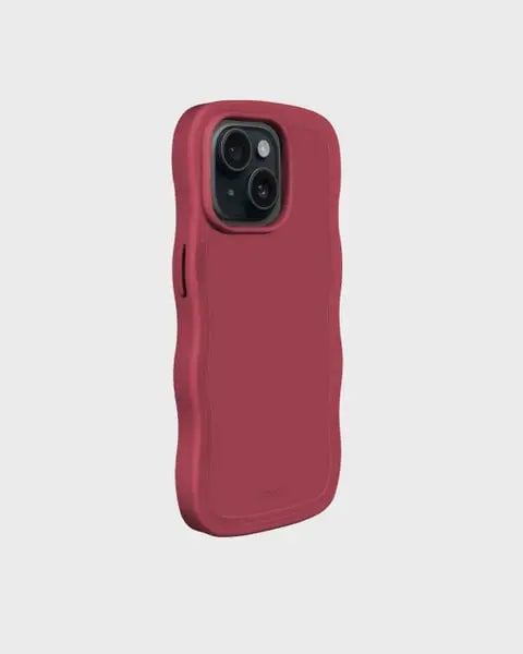 Holdit Telefonskal Wavy iPhone 15/14/13 - Röd - Travels And Bags