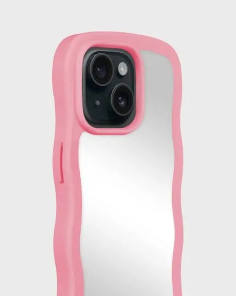 Holdit Telefonskal Wavy iPhone 15/14/13 - Rosa/Spegel - Travels And Bags
