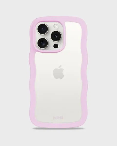 Holdit Telefonskal Wavy iPhone 14 Pro - Lila/Transparent - Travels And Bags