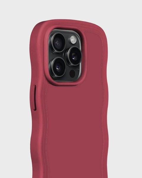 Holdit Telefonskal Wavy iPhone 14 Pro - Röd - Travels And Bags
