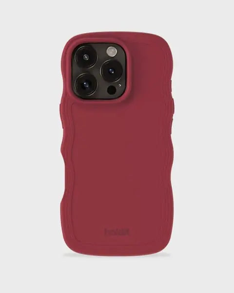 Holdit Telefonskal Wavy iPhone 14 Pro Max - Röd - Travels And Bags