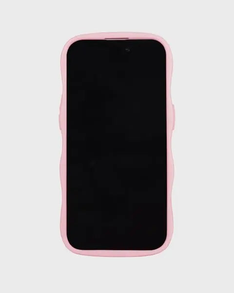 Holdit Telefonskal Wavy iPhone 14 Pro Max - Rosa/Transparent - Travels And Bags