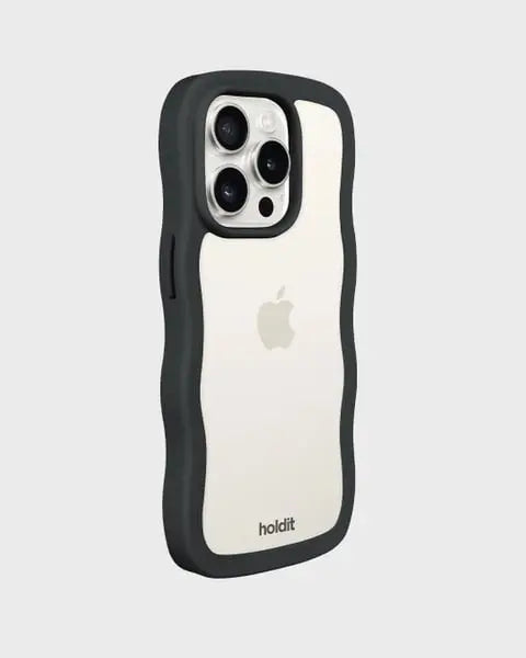 Holdit Telefonskal Wavy iPhone 14 Pro Max - Svart/Transparent - Travels And Bags