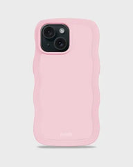 Holdit Telefonskal Wavy iPhone 15 Plus/14 Plus - Rosa