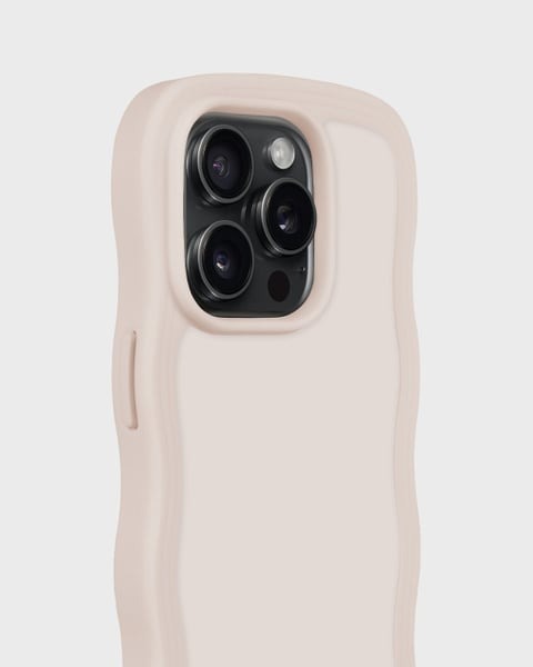 Holdit Telefonskal Wavy iPhone 15 Pro - Beige - Travels And Bags