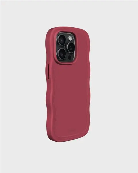 Holdit Telefonskal Wavy iPhone 15 Pro - Röd - Travels And Bags