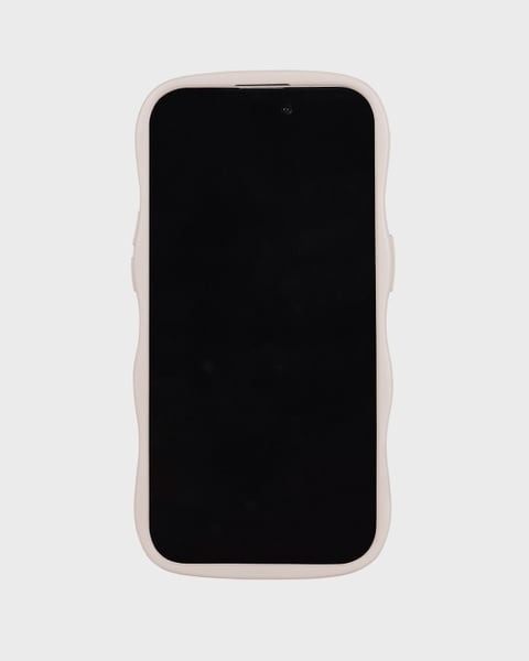 Holdit Telefonskal Wavy iPhone 15 Pro - Beige/Transparent - Travels And Bags