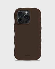 Holdit Telefonskal Wavy iPhone 15 Pro - Mörkbrun