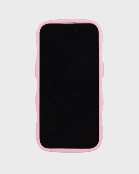 Holdit Telefonskal Wavy iPhone 15 Pro - Rosa/Transparent - Travels And Bags